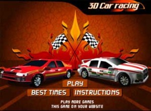 3D car racing
